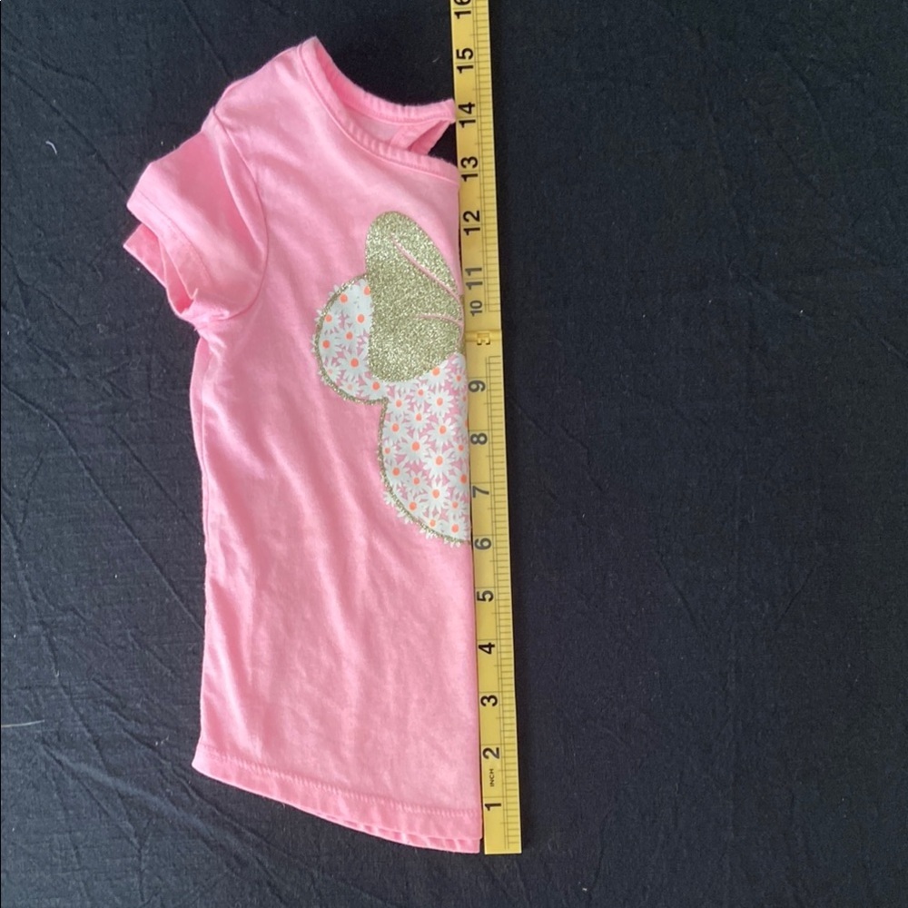 Disney Pink and Gold Minnie Mouse Short Sleeve Tee - Picture 4 of 6